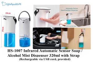 Automatic Sensor Hands Free Rechargeable Infrared Soap & Alcohol Dispenser HS-1007
