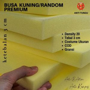 Busa Royal Foam Lembaran Alas Tidur Tebal 3 Cm Ukuran 200x140 Busa Sofa Lapisan Kursi Kayu Bergaransi Anti Bakteri Tidak Mudah Lepet Spon Polos Mobil Media Cuci Piring