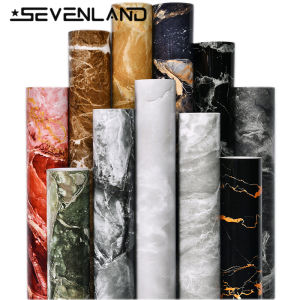 100cmx40cm Self adhesive PVC Waterproof Wallpaper Marble Pattern Home Decor For Living Room Bedroom Background Wall Stickers