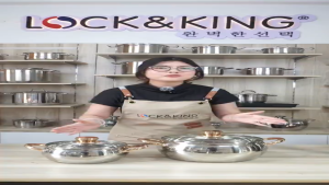 BỘ 3 NỒI TÁO INOX 304 LOCK&KING LK-336 – ĐÁY 5 LỚP TAY CẦM MẠ VÀNG SANG TRỌNG CHUẨN BẾP HIỆN ĐẠI 🍎