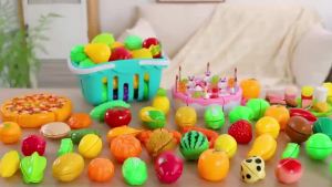 Cutting Play Food Toy for Kids Kitchen Toys Pretend Play Fruit Vegetable Pizza Cake Accessories Early Educational for Girls Toy2026