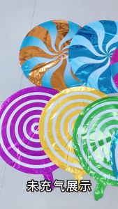1pcs 18inch Lollipop Candy Foil Balloons Colorful Windmill Helium Balloon Wedding Birthday Party Decoration Kids Toy