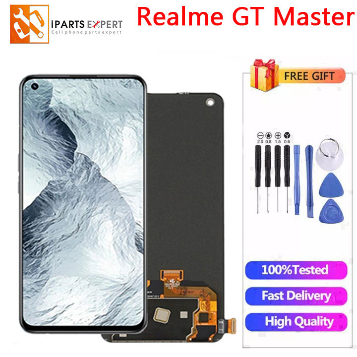 Schermo LCD Di Ricambio Per Realme GT Master Edition - Kit Di Riparazione Completo Con Telaio, Nero
