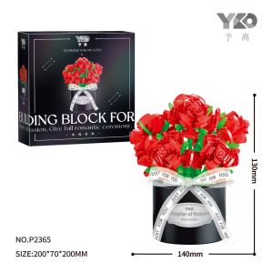 [NANOBLOCKS] Bunga Mawar Valentine Nano blok Mainan Susun Balok Anak Bricks DIY
