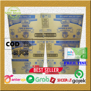 Lifree Pants (48 Pcs) Popok Celana Size (MLXL) Termurah