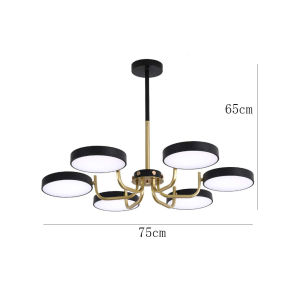 Tri-color Modern Pendant Light Luxury Decor for Restaurant Cafe Bar Hotel Room Black Gold Grey Home Hanging Lamp