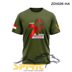 Kaos 17 Agustus 2024 Kaos HUT RI 79 Indonesia Kaos Kemerdekaan Baju Agustusan Lengan Pendek Dewasa