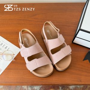 TZS Zenzy Claire Sandal - Sandal Wanita - Sandal Wedges - Sandal Flat Wanita - Back Strap Sandal