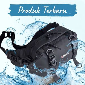 Tas selempang/Clucth bag pria wanita anti air Akhtar Darknigt