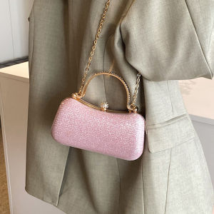 💖ของแท้ 100%✅จัดส่งจากกรุงเทพ! เร็วสุดๆ~⚡กระเป๋าสะพายโซ่สะพายข้างผู้หญิงเป็นประกายแวววาวเหมาะสำหรับสวมใส่ทุกวันในงานปาร์ตี้และงานเลี้ยง ทันสมัยและใช้งานได้หลากหลาย น้ำเงิน ดำ ชมพู เงิน ทอง