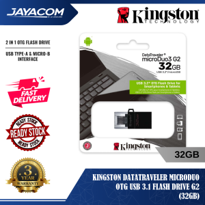 Kingston DataTraveler microDuo OTG USB 3.1 Flash Drive G2 (32GB / 64GB / 128GB)