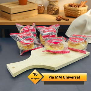 Roti Pia Mm Universal Kacang Hijau Rasa Original 10 Pcs