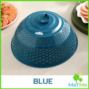 MetMe ฝาชีครอบอาหาร ฝาชีพลาสติก ป้องกันแมลงวัน สามารถใช้ 2 แบบ ใช้เป็นที่ล้างผัก ผลไม้ได้ สําหรับโต๊ะอาหาร food cover