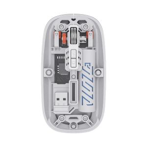 MOUSE WIRELESS TRANSPARENT MAGNETIC 2 IN 1 RECHARGEABLE MOUSE SILENT CLICK MODE BLUETOOTH 2.4G