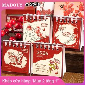 [COD] MADOU2 1pcs 2026 dễ thương capybara Panda bàn lịch xách tay Máy tính để bàn trang trí lịch trình kế hoạch Mini lịch văn phòng đồ dùng học tập
