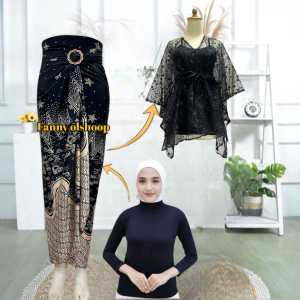 fanny olshoop - Setelan Kebaya Dan Rok Lilit Batik Sangat Cocok Untuk Acara Wisuda Kondangan Pesta