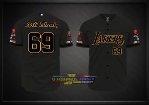BAJU JERSEY LAKERS CUSTOM BISA REQUEST NAMA TEAM NOMOR PUNGGUNG