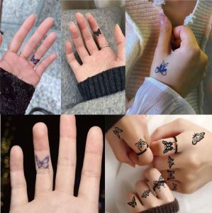 1 Pcs Fruit Tattoo Butterfly 8x11cm 15Day Magic Tattoo Tatu Wanita Women Tattoo GZButterfly - Mix