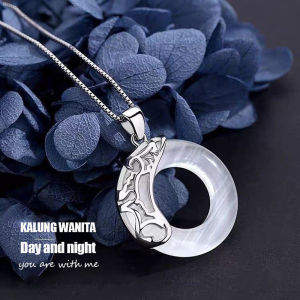 Fashion Necklaces Pendants Kalung Couple-Angels and Demons kalung pasangan Chinese style kalung Opal