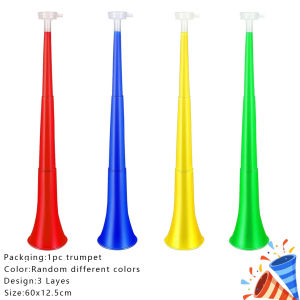 1/2/3/4Layers torototplastic trumpetloud hornmusic toysnoise makersparty suppliesnew year