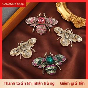 CS Cổ điển kim loại pha lê rhinesotne côn trùng Bee trâm cài cho phụ nữ quần áo áo đồ trang sức accessries Quà Tặng