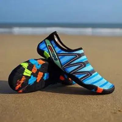 COOLLOOG Creek Tracing Shoes Mens Anti slip Quick Drying Summer Fishing Special Shoes Mens Outdoor Water and Land Bifunctional Wading Shoes Beach Swimming Shoes