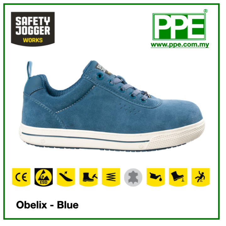 Safety Jogger Obelix Blue Comfortable Safety Sneaker Lazada