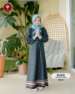 Gamis Anak Eliza Junior Plus Hijab (usia 6-10 thn) ANV