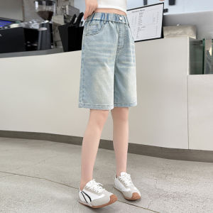 Brief Style Classic Kids Denim Shorts for Teenage Girls Casual Knee Length Capris Pants Children Fashion Summer Short Jeans 5-14 H260702