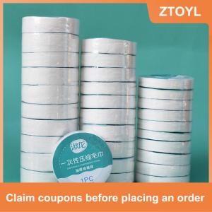 【ZTOYL】 10Pcs Thiết Lập Nén Khăn Du Lịch Nhanh Chóng Làm Khô Khăn Chuyến Đi Dùng Một Lần Khách Sạn Có Thể Giặt Vải Khăn Khăn Khăn Lau Ngoài Trời Du Lịch