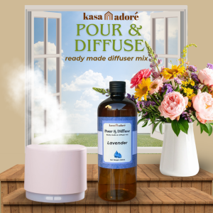 Kasa Adore | LAVENDER | Pour and Diffuse | Ready Made Diffuser Mix | 500ml