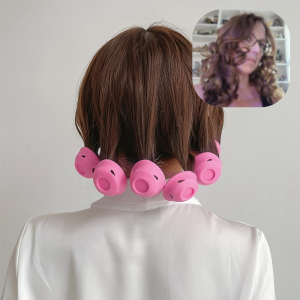 20pcs Silicone Hair Curlers Mushroom and Bell Shapes No Damage for Normal Hair Women A Lazy Friendly Sleep in Styling Tool Curling Hair Tool DIY No Damage To Hair Quality Fashionable Hair Tool