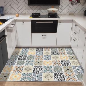 Keset Lantai Kulit/Karpet/Keset Pintu Masuk/Karpet Ruang Tamu/Keset Lantai Dapur/Keset Lantai Anti Selip Tanpa Dicuci/Tahan Air Tahan Minyak dan Tahan Noda/Keset Pintu/Karpet Kamar Tidur/Keset Lantai Balkon