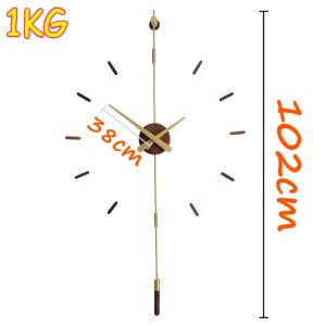 Sacesr Silent Quartz Wall Clock Hollowed-out Creative Design Low Power Wall Clock Spanish Minimalist Artistic Stable Durable Home Decor 9Y3K6