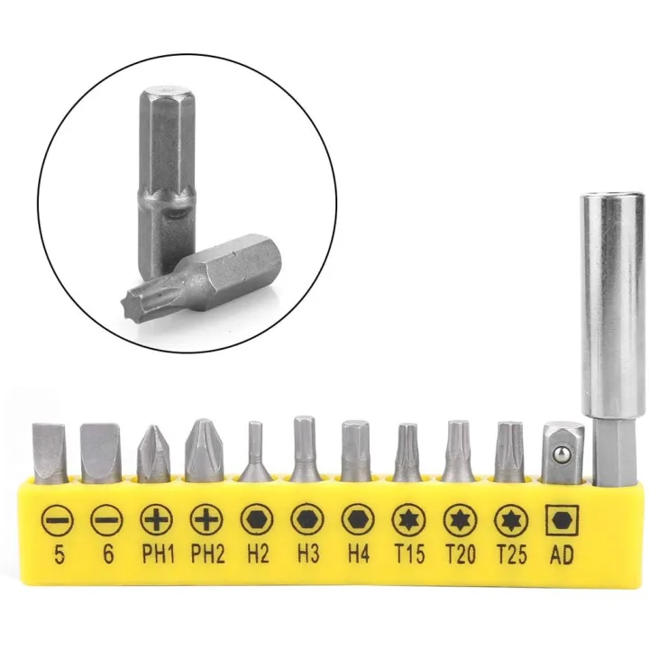 10Pcs 12Pcs Electric Drill Slotted Phillips Screwdriver Bits Connecting ...