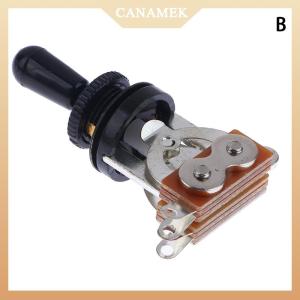 [CANAMEK] 1Pc 3 Way Short Straight Guitar Toggle Switch Pickup Selector With Brass Hat For Electric Guitars Pickups Switch Control Parts