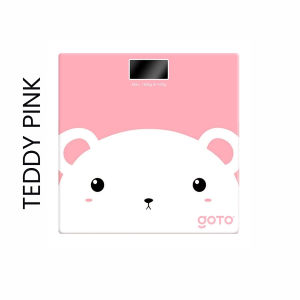Timbangan Badan Mini Digital Desain Kartun 180 KG TEDDY PINK