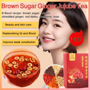 🔥Hot Sale🔥Womens Brown Sugar Ginger Date Tea Brown Sugar Ginger Date Tea With Rose Longan Goji Berry Womens Health Herbal Tea For Menstrual Comfort Energy Boost Natural Ingredients Ginger Date Tea Menstrual Comfort Herbal Tea