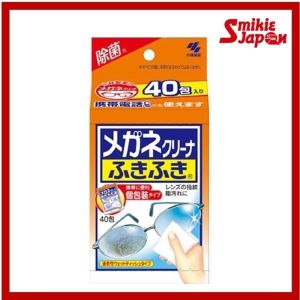 JAPAN Kobayashi Clear Glasses Lens Cleaning& Anti-Fog Eyewear Clear Wet Tissue Soft Wipes 40 Sheets