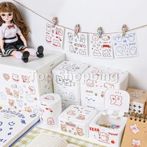 TOP มินิ พลาสติก กล่องเก็บของ กล่องทิชชู่ ฝาปิดแบบกดเปิด, สปอตสินค้า, กล่องเก็บของ พลาสติก สปอตสินค้า