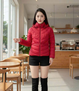 C3. Áo Phao Lông Vũ Siêu Nhẹ Dáng Lửng Nữ Có Mũ Tháo Rời Nhiều Size M-2XL Chất Mềm Mại Giữ Ấm tốt phù hợp thời tiết lạnh Mùa Đông phong cách sang trọng