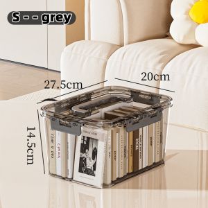 Transparent storage box thickened PP storage box large capacity moisture-proof sealed leisure toy universal storage box