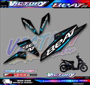 STRIPING VARIASI HONDA BEAT FI / STICKER LIST VARIASI MOTOR HONDA BEAT FI