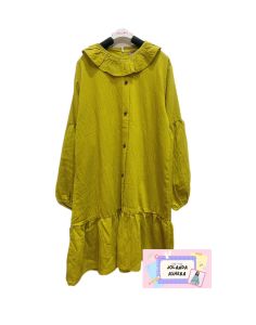Tunik anak perempuan umur 4 - 16 tahun bahan Polo LInen cringkle Blus luna freeongkir cashback bisa cod