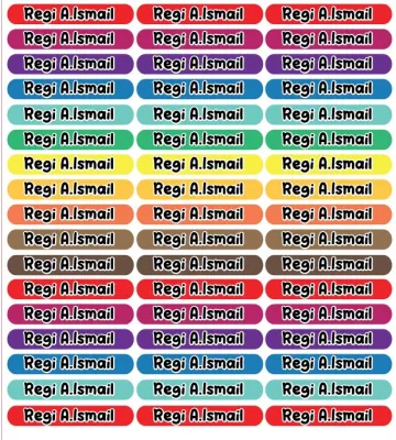 Stiker Label Nama Stiker Label perlengkapan sekolah Isi 50 pcs