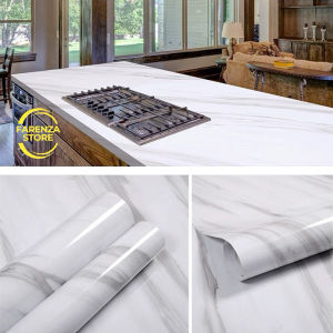 Wallpaper Dinding Marmer Putih New Panjang 8 Meter x Lebar 45cm