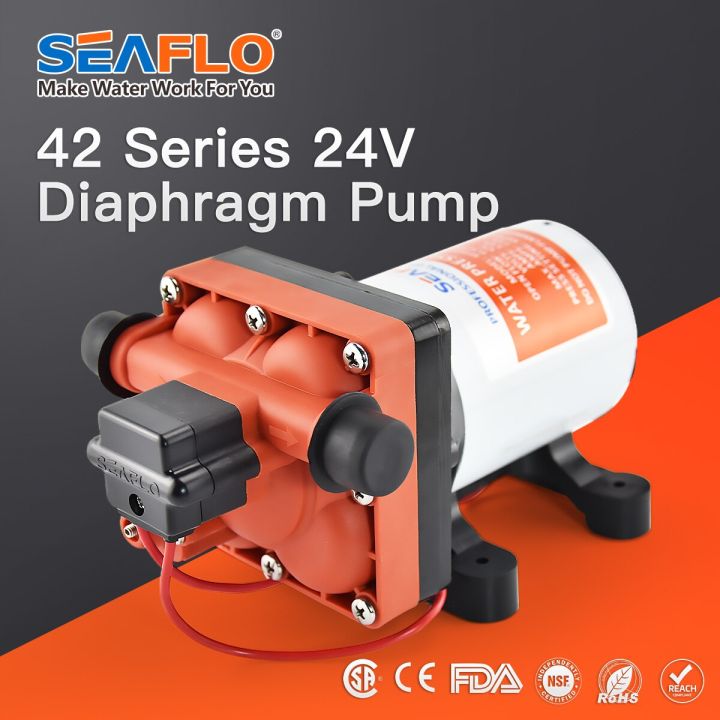 Pompa A Membrana Seaflo 12V/24V 11.3LPM 55PSI - Con Bypass, Autoadescante, Per Usi Industriali E Nautici - Foto 7