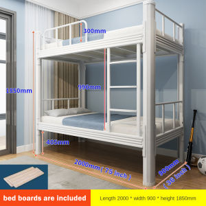 R Shape Bunk Bed with Safety Guardrail Double Deck Bed with Stairs for Kids Teens Adults with Steel Metal Iron
