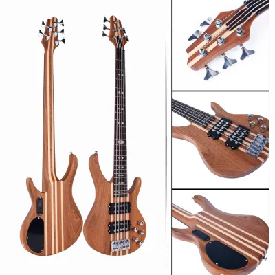 Smiger G-B50-T5 5Strings Electric Bass Guitar Active Pickup | Mahogany Neck