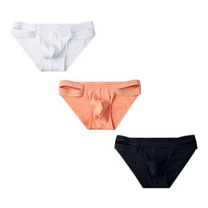 CMENIN ADANNU 3Pcs Quần Lót Nam Cotton Quần Đùi Nam Quần Lót Hông Nâng Innerwear Jockstrap Quần Lót Người Ngắn Gọn Đồ Bơi AD798
